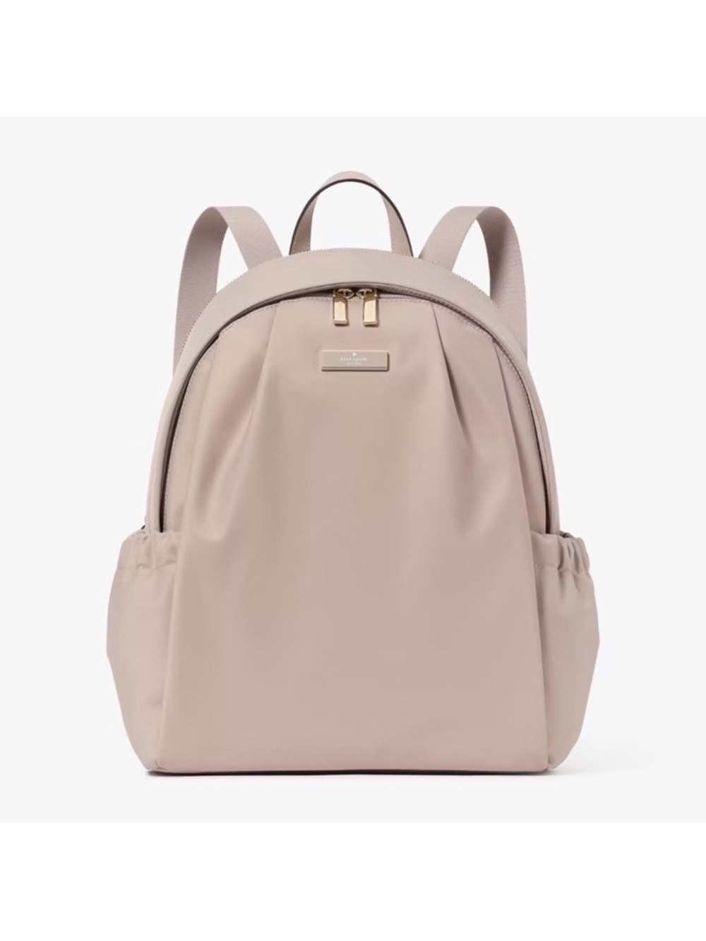 Kate Spade Carter Nylon Large Laptop Backpack, Cozy Grey NEW